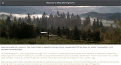 Desktop Screenshot of mistymorningfarms.com