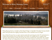 Tablet Screenshot of mistymorningfarms.com